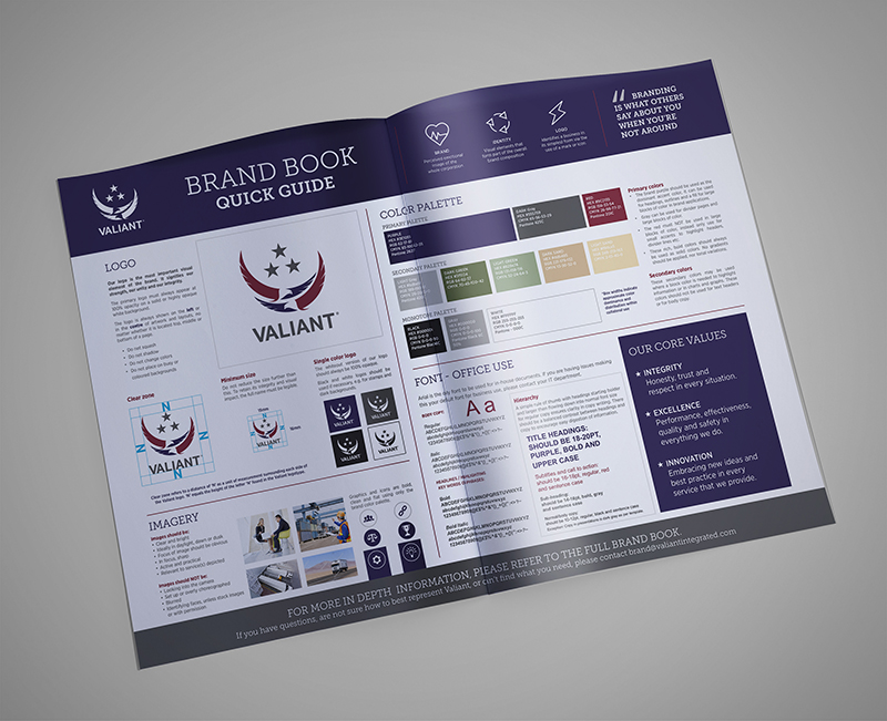Valiant Integrated Services Brand Book